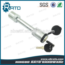 Hardened steel hitch pin trailer door lock